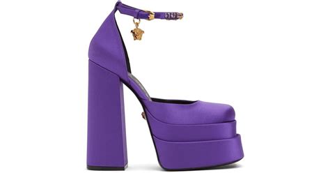 versace zapatos morados|zapatos versace para mujer.